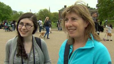 People outside Kensington Palace gave their opinion on the choice of name