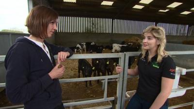 Danielle, who rears calves, talks about living and working in the countryside