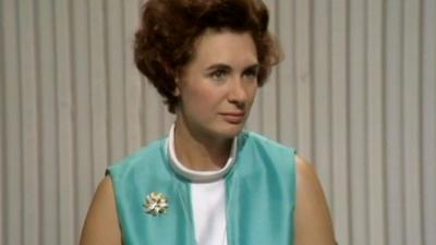 Conservative MP Janet Fookes looks unimpressed during an interview with the BBC on election night in 1970 - 18 June 1970