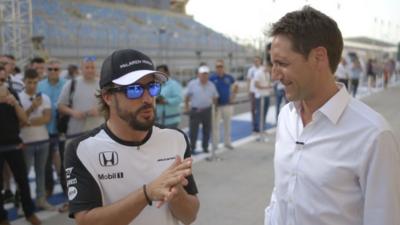 Fernando Alonso and Tom Clarkson