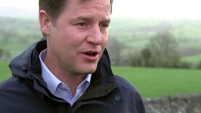 Liberal Democrat Leader Nick Clegg