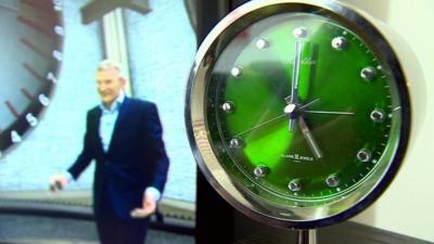 Jeremy Vine with clock