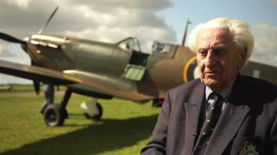 Ken Wilkinson and a Spitfire