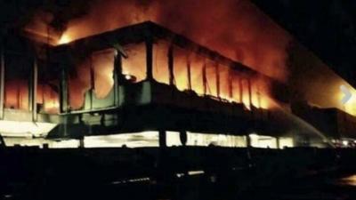 Fire at Fiumicino airport - 7 May