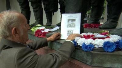 Michael McGrory visits the memorial to members of Bomber Command in London