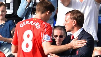 Steven Gerrard and Brendan Rodgers