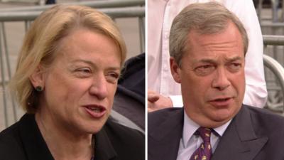 Natalie Bennett and Nigel Farage