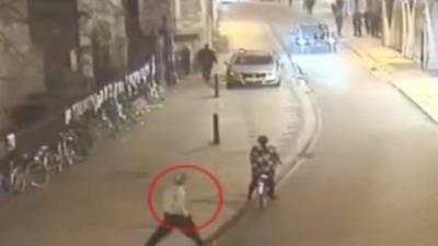 CCTV of Libyan cadets in Cambridge