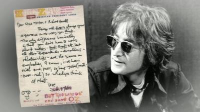 John Lennon and letter