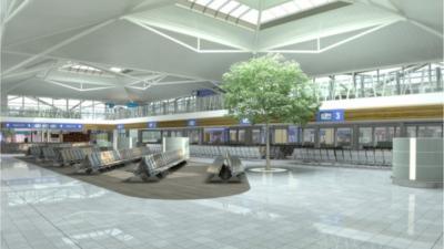 Mock up of new departure lounge