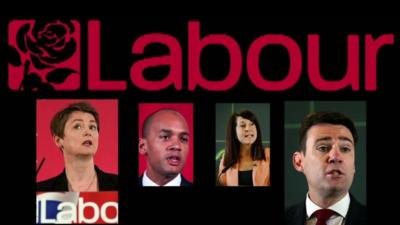 A cross-section of potential candidates for the leadership of the Labour Party