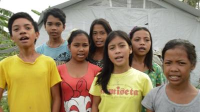 Philippine kids message to Nepal