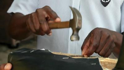 Furniture maker in Zambia