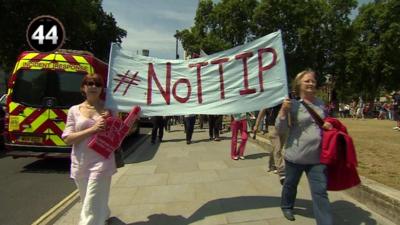 TTIP protesters