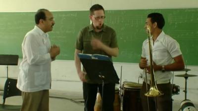 Cuban and American musicians in Havana