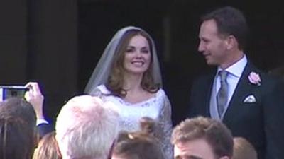 Geri Halliwell and Christian Horner