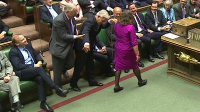 John Bercow 'dragged' to Speaker's Chair