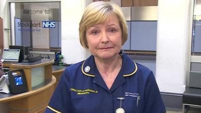 Judith Morris, the Director of Nursing and Midwifery at Stepping Hill Hospital