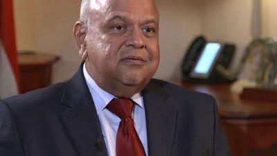 South Africa's Minister of Traditional Affairs Pravin Gordhan