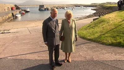It is the first time Prince Charles has visited Mullaghmore in County Sligo
