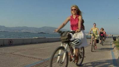 Cyclists in Izmir