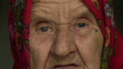 Elderly woman in Pisky