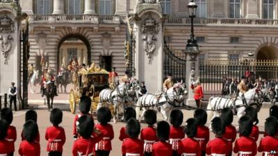 The Queen and the Duke of Edinburgh leave Buckingham Palace