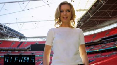 Rachel Riley at Wembley Stadium