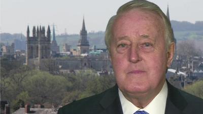 Former Canadian prime minister Brian Mulroney