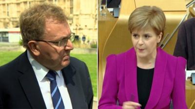 David Mundell and Nicola Sturgeon