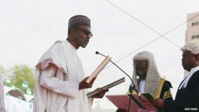 Nigeria's new president Muhammadu Buhari