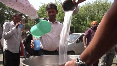 water station in India