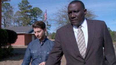 Ricky with James Young, the first black mayor of his Mississippi town