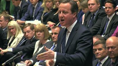 David Cameron at PMQs