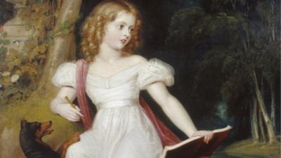 A painting of Queen Victoria as a little girl