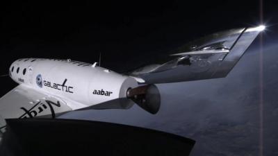 Virgin galactic spaceship graphic