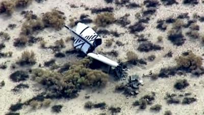 Virgin Galactic wreckage