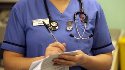 Nurse in uniform