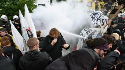 Clashes ahead of G7 summit