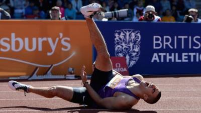 Adam Gemili at Diamond League in Birmingham