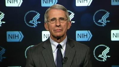 Dr Anthony Fauci speaks to BBC World News America from NIH