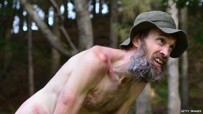 File photo from 2006 of the 'Naked Rambler' Stephen Gough