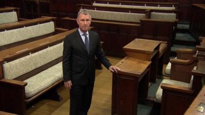 Nigel Evans in court scene