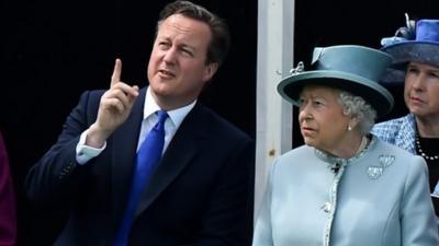 David Cameron and the Queen