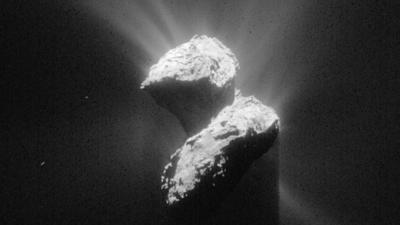 This handout photo from Esa shows an image of Comet 67P on 5 June 2015