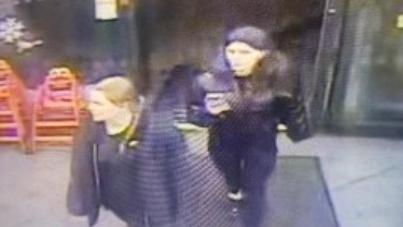 CCTV of two teenage girls