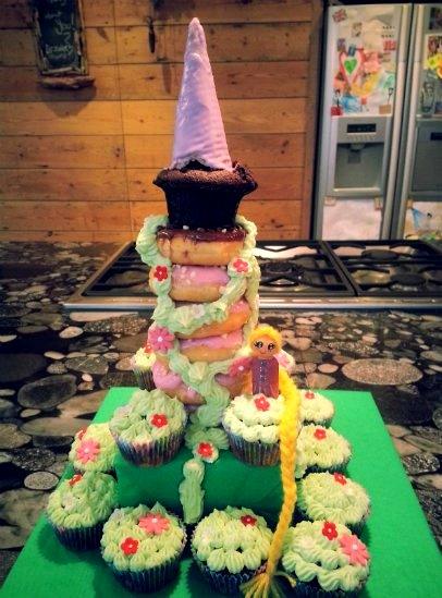 A 'Rapunzel'-themed cake.