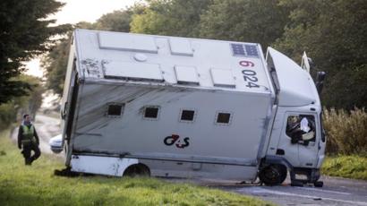 Prisoner Transport Van >> Man Charged After Prisoner Transport Van Overturns On A952 Prisoner Transport Van >> Man Charged After Prisoner Transport Van Overturns On A952