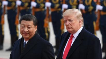 رهبران آمریکا و چین در پکن