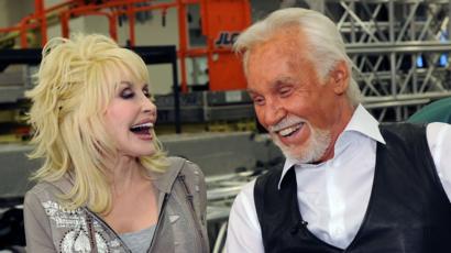 Kenny Rogers and Dolly Parton back in 2010